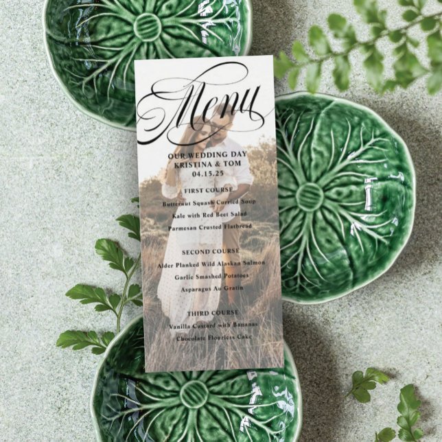 Scripty Photo Wedding Day Menu (Creator Uploaded)