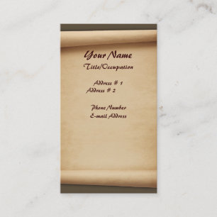 Scroll business cards