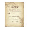Scroll leaf beige brown vintage wedding RSVP card