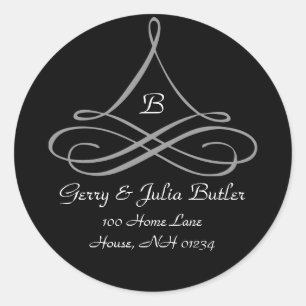 Scroll Ornament Address Labels