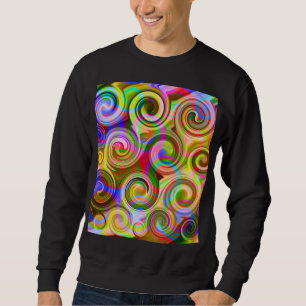 Scroll Pastel geometrical abstract Sweatshirt