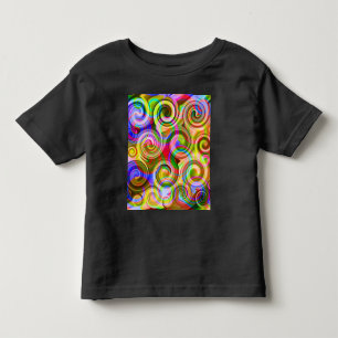 Scroll Pastel geometrical abstract   Toddler T-Shirt