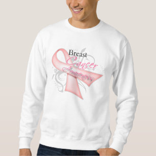 Scroll Pink Ribbon v2 Breast Cancer Awareness Sweatshirt