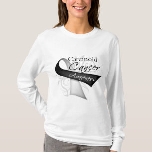 Scroll Ribbon Carcinoid Cancer Awareness T-Shirt