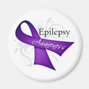 Scroll Ribbon - Epilepsy Awareness Magnet