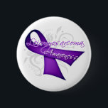 Scroll Ribbon Leiomyosarcoma Awareness 6 Cm Round Badge<br><div class="desc">Note: these beautiful ribbons are gradients which can vary in shades of colours.  Show your support for Leiomyosarcoma Awareness year-round with our collection of Ribbon awareness merchandise for cancer patients,  warriors,  survivors and advocates.</div>