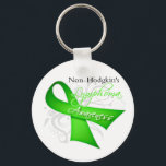 Scroll Ribbon Non-Hodgkin's Lymphoma Awareness Key Ring<br><div class="desc">Note: these beautiful ribbons are gradients which can vary in shades of colours.  Show your support for Non-Hodgkin's Lymphoma Awareness year-round with our collection of Ribbon awareness merchandise for cancer patients,  warriors,  survivors and advocates.</div>