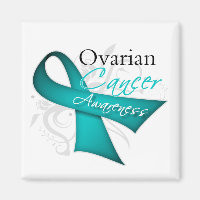 Scroll Ribbon Ovarian Cancer Awareness
