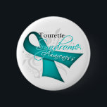 Scroll Ribbon - Tourette Syndrome Awareness 6 Cm Round Badge<br><div class="desc"></div>