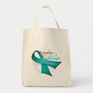 Scroll Ribbon - Tourette Syndrome Awareness Tote Bag