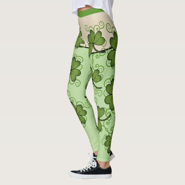 Scroll & Shamrock Leggings (Left)
