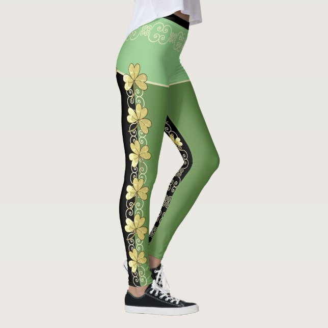 Scroll & Shamrock Leggings No 2 (Right)