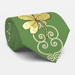 Scroll & Shamrock Men's Tie No 2