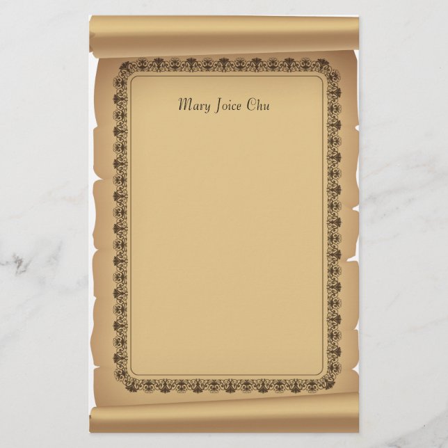 Scroll Stationery (Front)