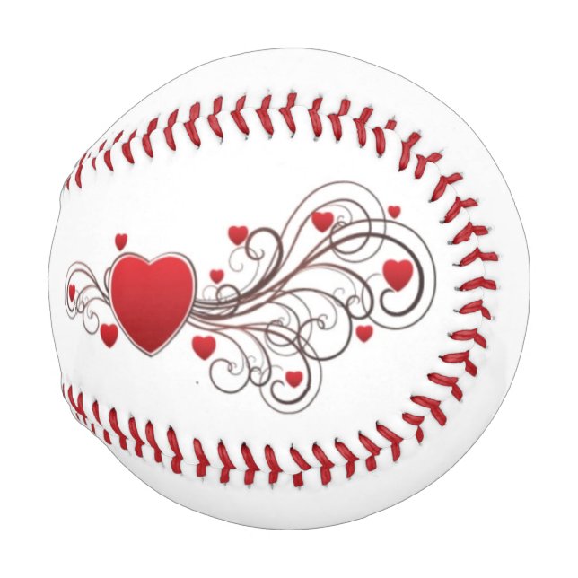 Scrolled Heart Baseball (Front Right)