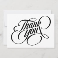 Scrolled thank you