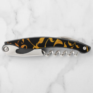 Scrolling Rust and Black Corkscrew