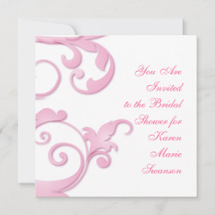 Scrolling Swirls Invitation