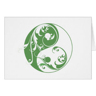Scrolling Yin & Yang (green)
