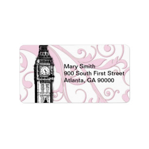 Scrolls and Big Ben Label