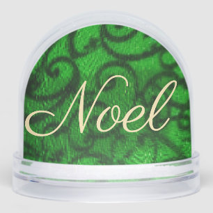 Scrollwork Green Snowglobe