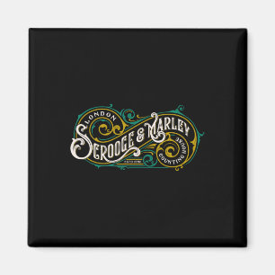Scrooge And Marley Counting House Christmas Carol Magnet