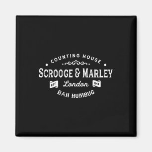 Scrooge And Marley Counting House Christmas Carol Magnet