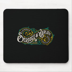 Scrooge And Marley Counting House Christmas Carol Mouse Pad