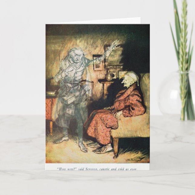 Scrooge and The Ghost of Marley Holiday Card (Front)