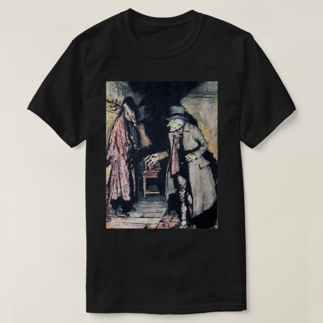 Scrooge begins to feel nervous. - A Christmas Caro T-Shirt (Design Front)