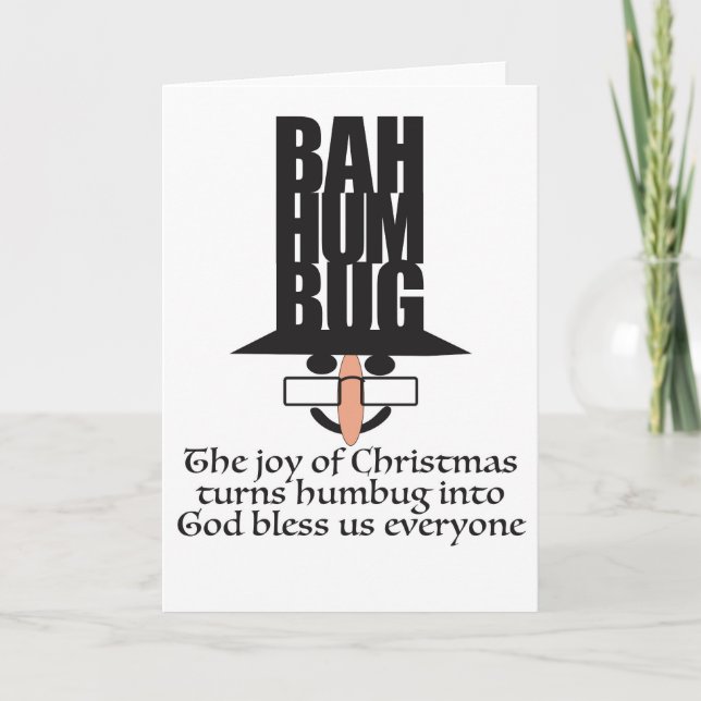 Scrooge Christmas card (Front)