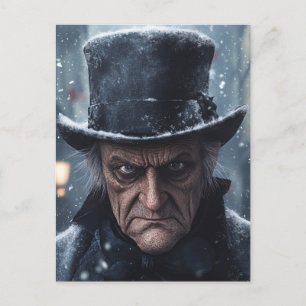 Scrooge Christmas Postcard