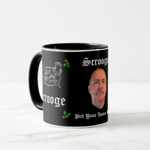 SCROOGE Image/Text Personalised Christmas Gift Mug