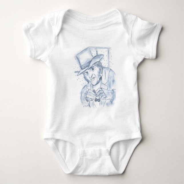 Scrooge in Blue Baby Bodysuit (Front)