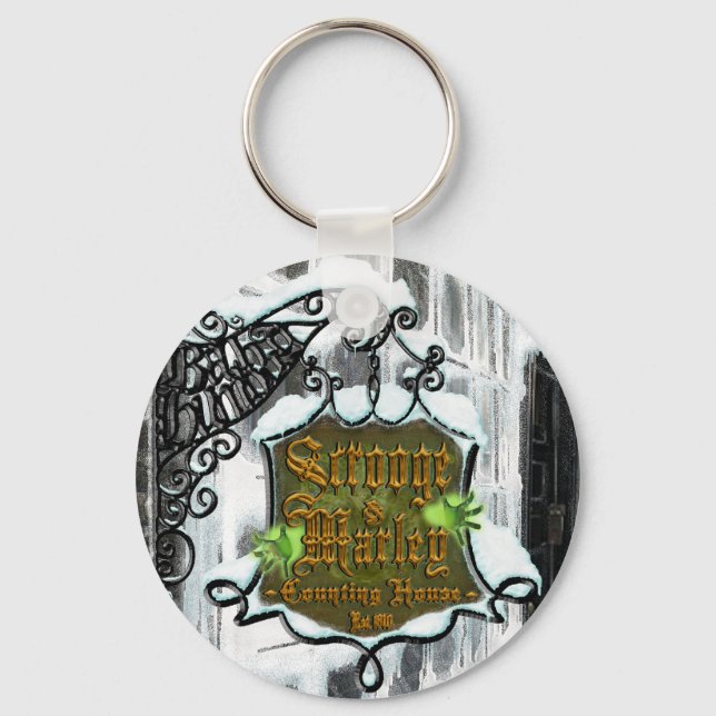 Scrooge&MarleySignScene Key Ring (Front)