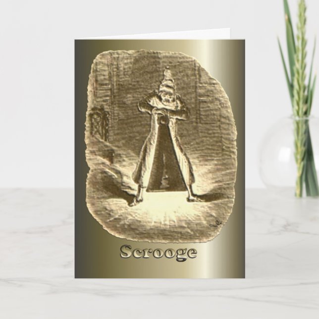 Scrooge of Christmas - A Christmas Carol Holiday Card (Front)
