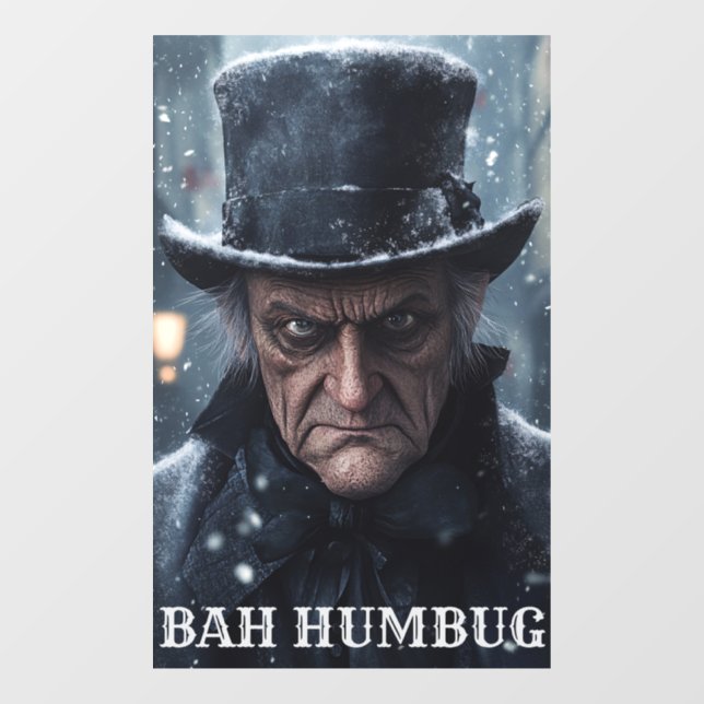 Scrooge Window Cling (Sheet)