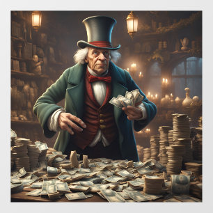 Scrooge Window Cling