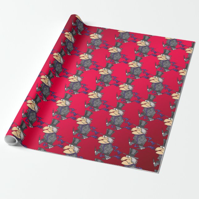 Scrooge Wrapping Paper (Unrolled)