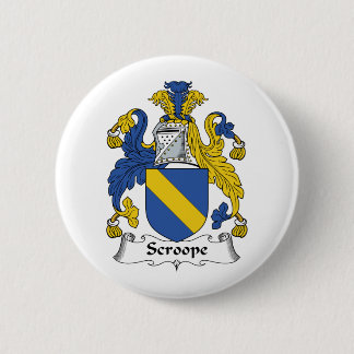Scroope Family Crest 6 Cm Round Badge