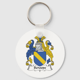 Scroope Family Crest Key Ring