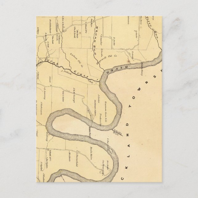 Scrub Grass Township Postcard (Front)