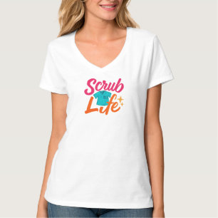 Scrub Life – Bold Nurse Typography Design T-Shirt