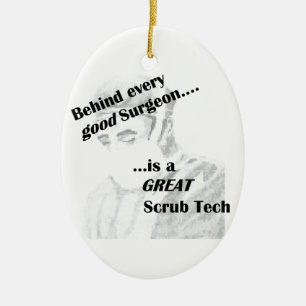 Scrub Tech Ceramic Tree Decoration