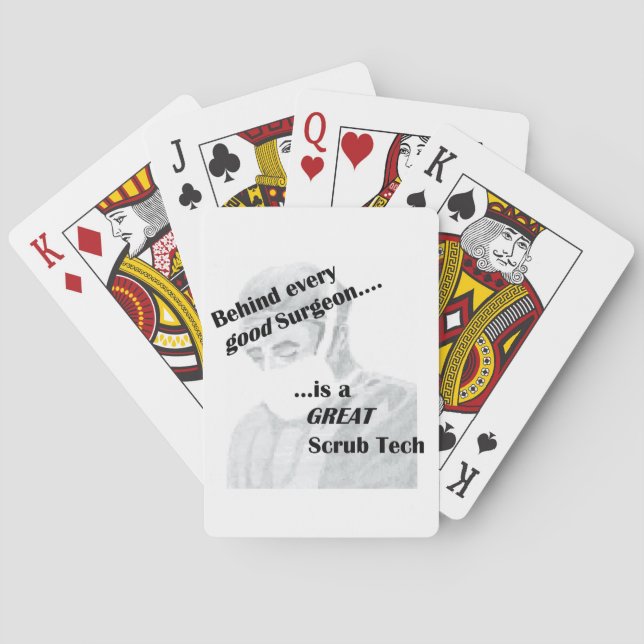 Scrub Tech Playing Cards (Back)