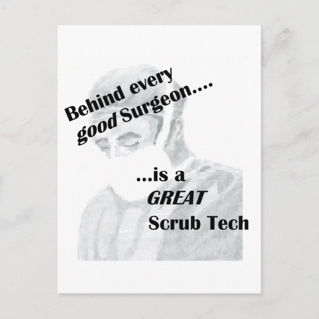 Scrub Tech Postcard (Front)