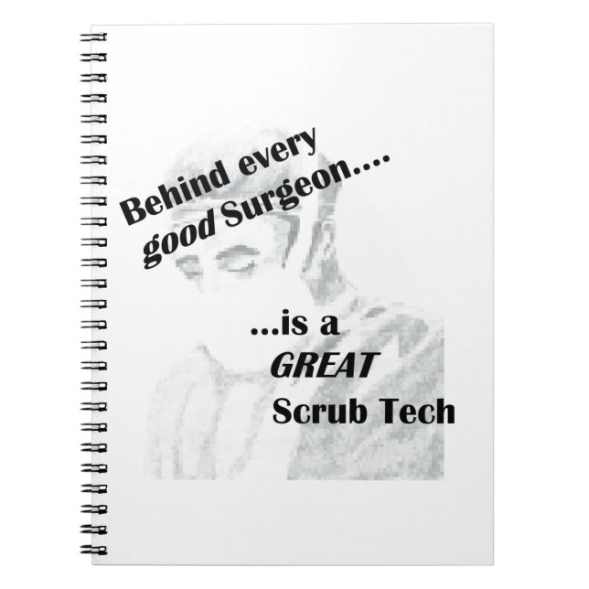 Scrub Tech Spiral Notebook (Front)
