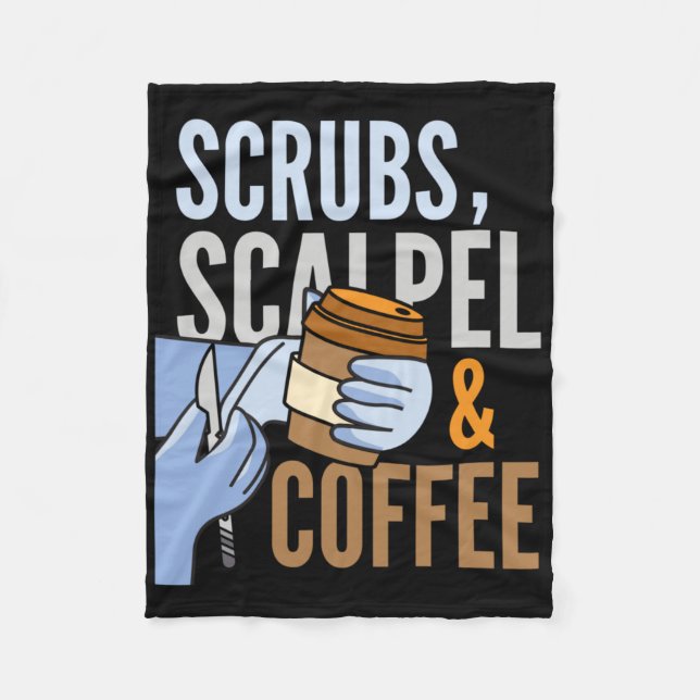 Scrubs  fleece blanket (Front)