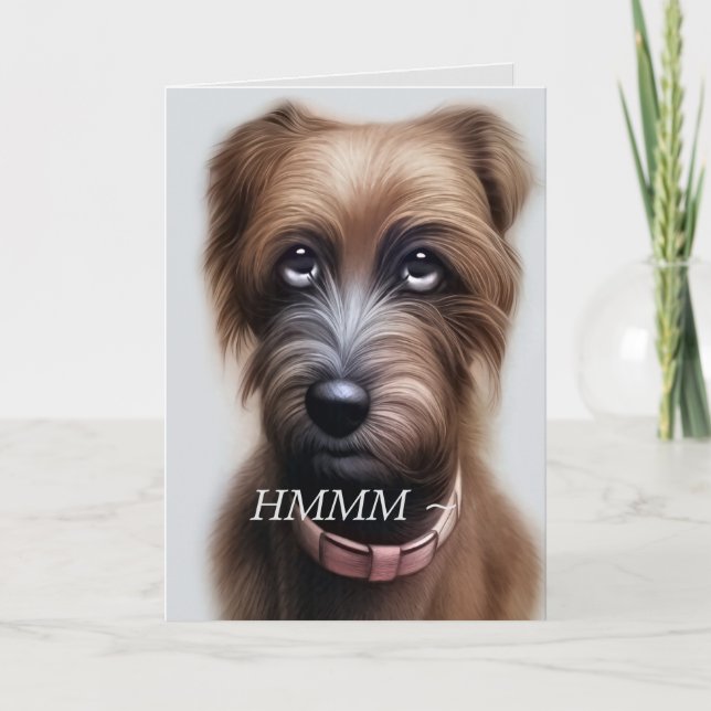 SCRUFFY BELATED BIRTHDAY CARD (Front)