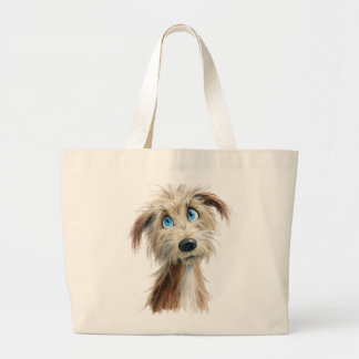 Scruffy Dog Large Tote Bag